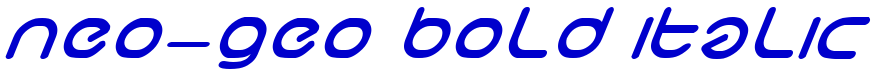 neo-geo bold italic шрифт